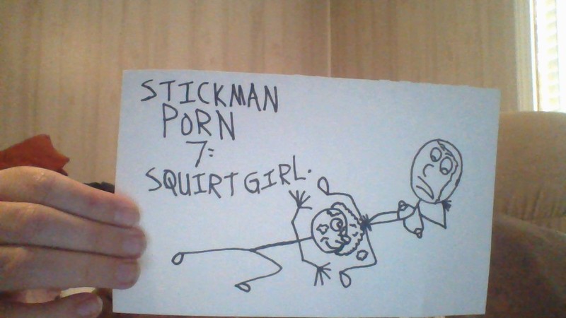 Cartoon stickman