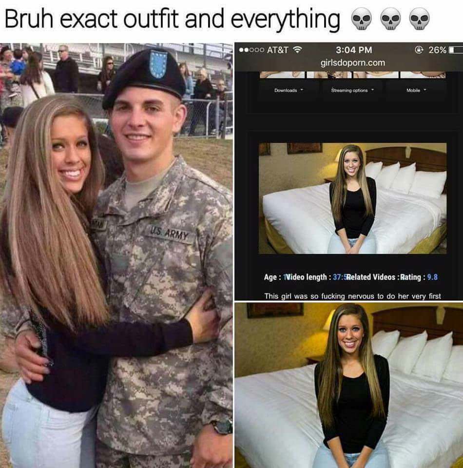 Cheating military wife image