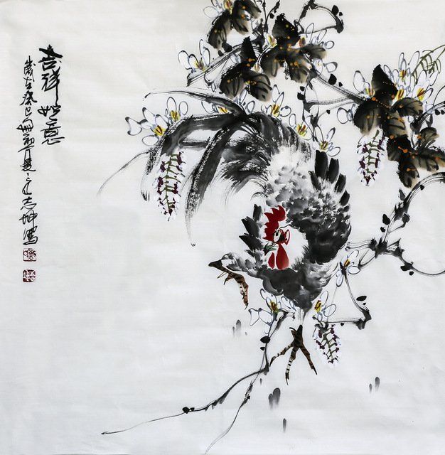 Boss recommend best of Asian rooster painting