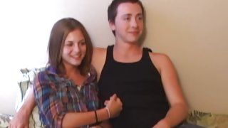 Threesome young couple