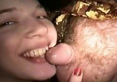 Pantyhose japanese lick dick load cumm on face