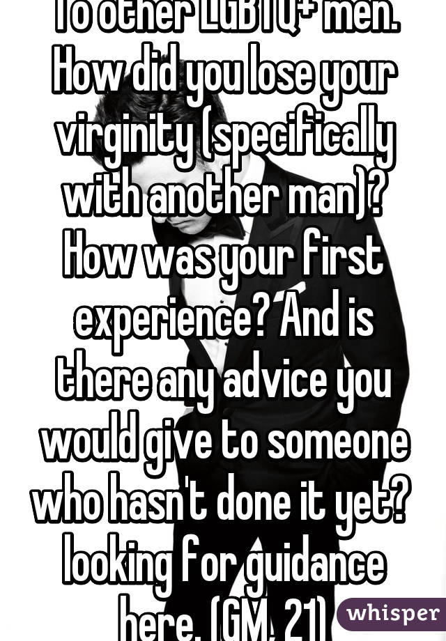 Jackal reccomend Advice for men virginity