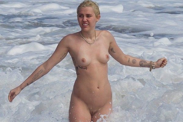 Miley cyrus naked topless