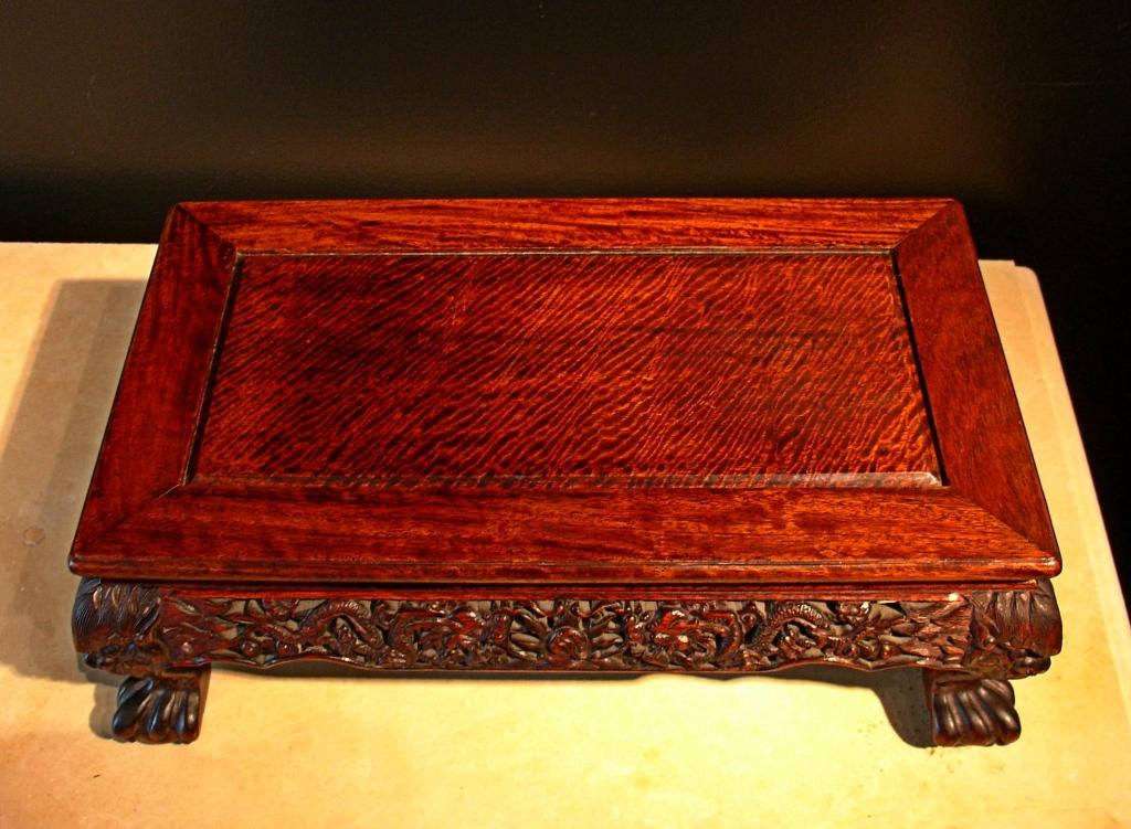 Asian carved wood stand