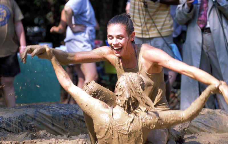 Free lesbian mud wrestling.