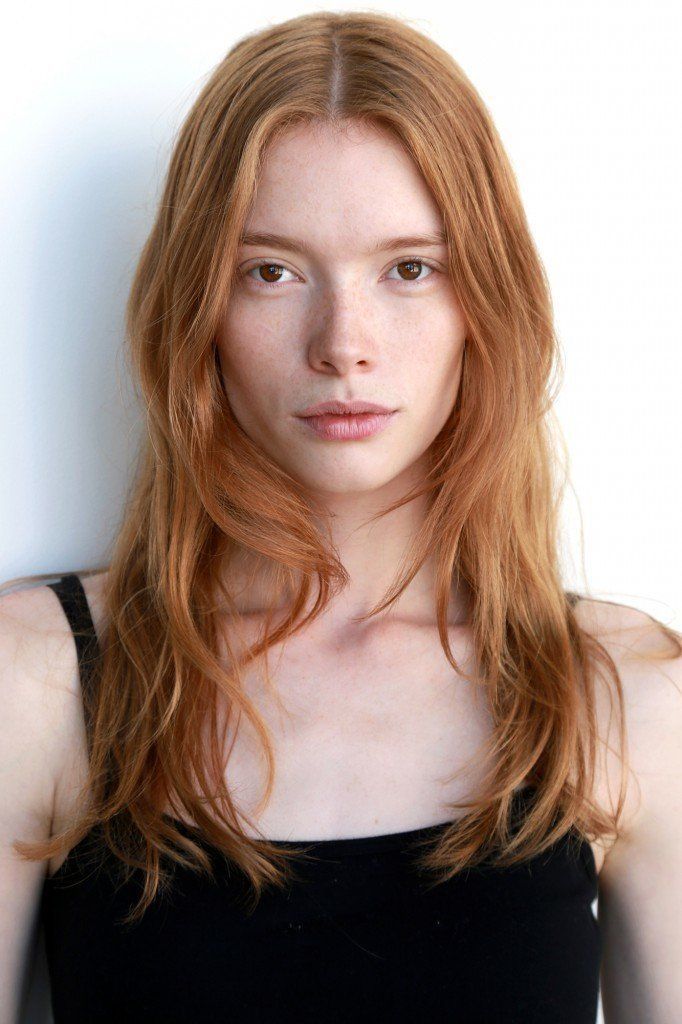 Famous redhead model