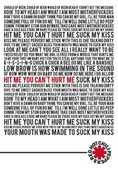 best of - suck my chili hot lyrics Red peppers kiss