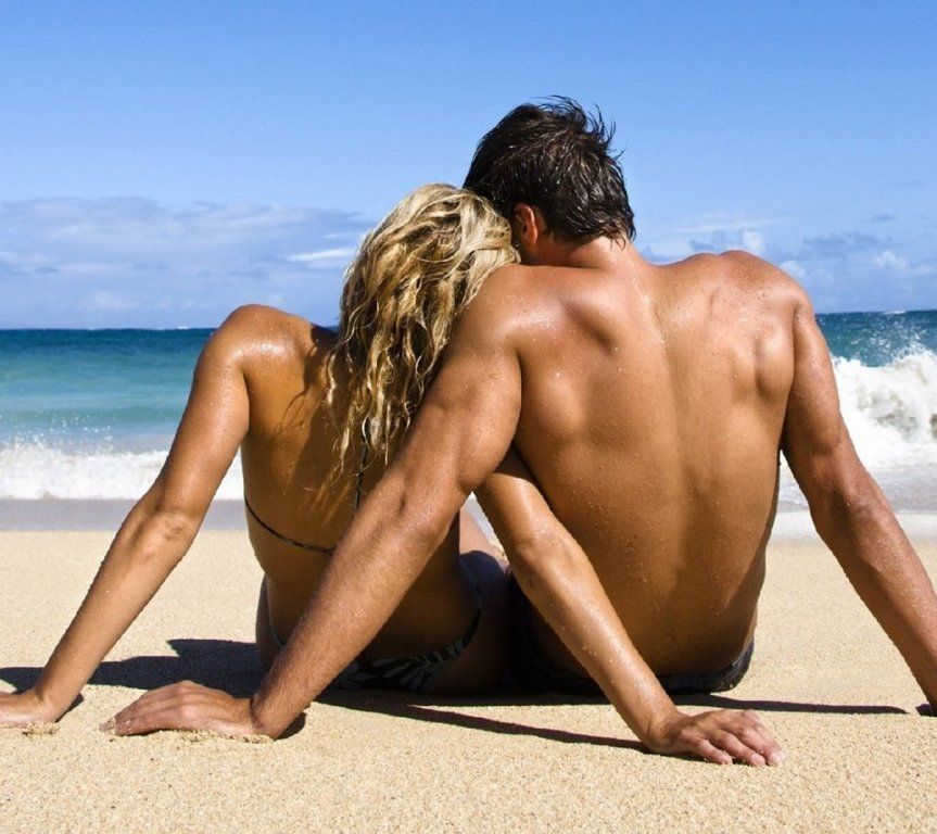 Erotic beach sex