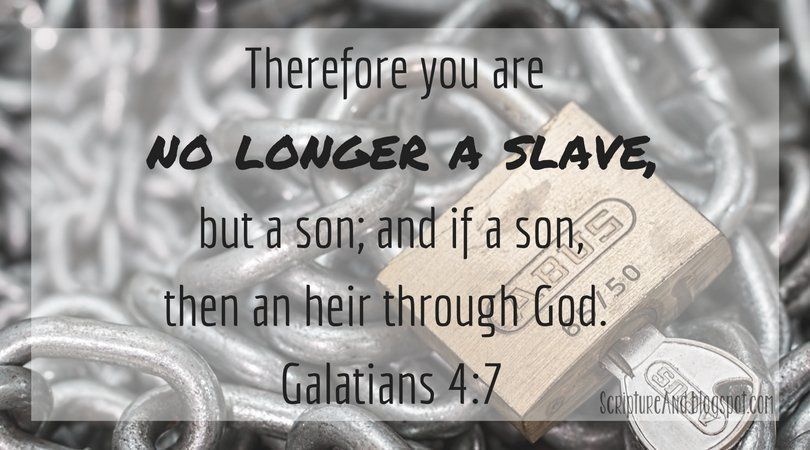 Scripture concerning bondage