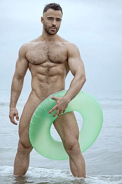 best of Beach at a nude Hairy guys