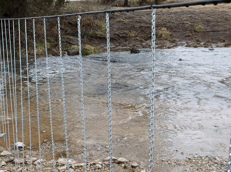 best of Water Fence design swinging gap