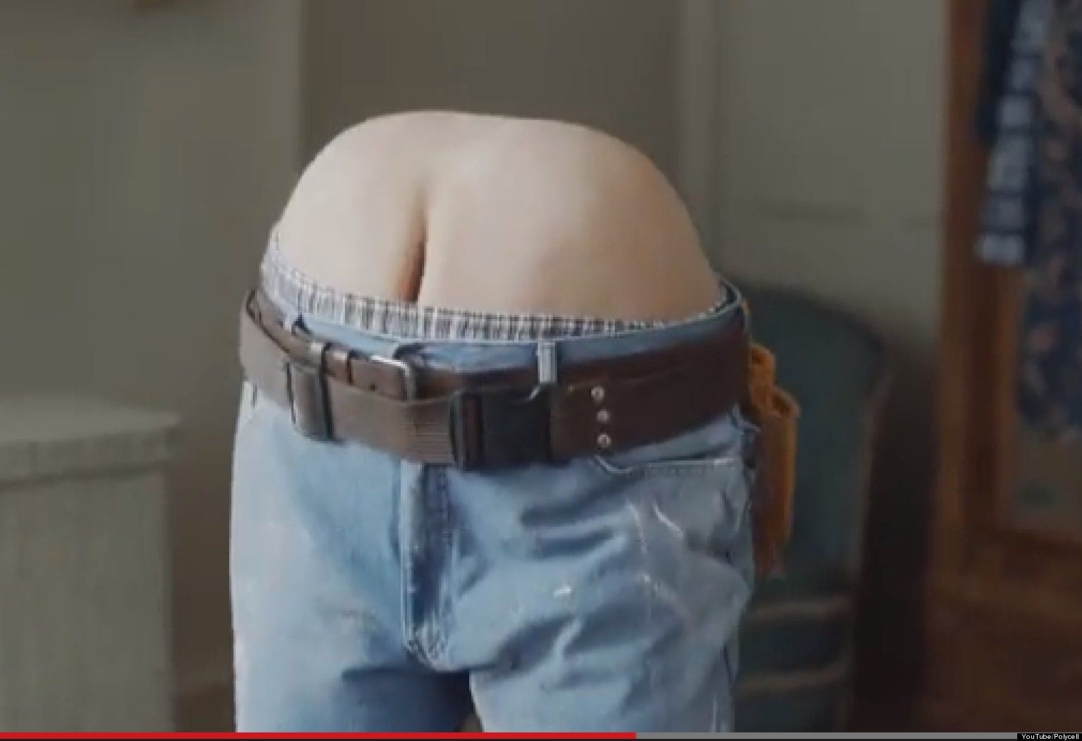 Ass crack or butt crack