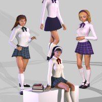 best of In 3D Schoolgirls