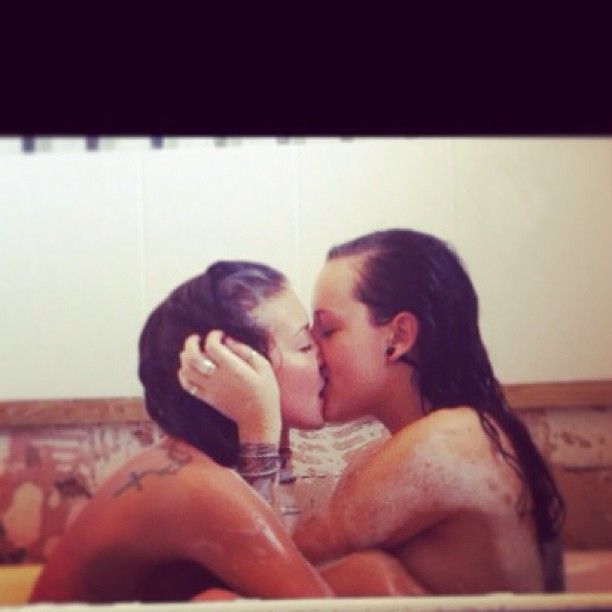 Lesbian shower massage