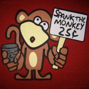 Spank the red monkey