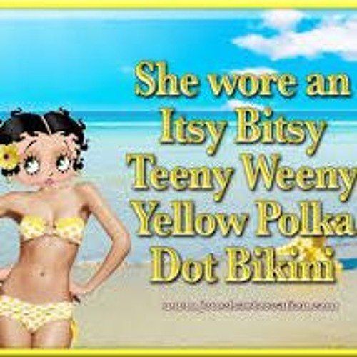 Blitzkrieg reccomend Itsy bitsy yellow poka dot bikini