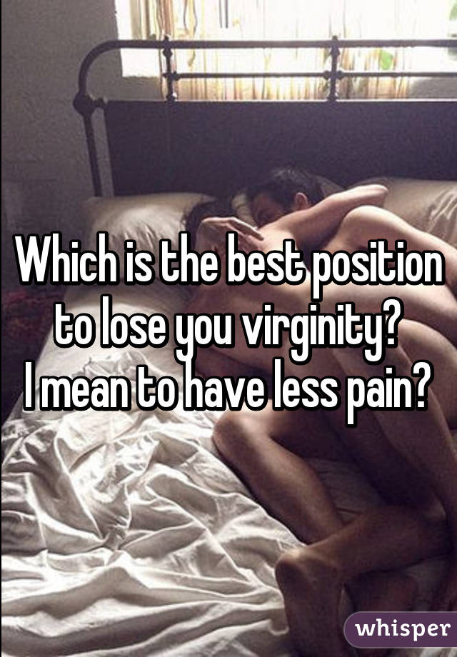 Best lose virginity way