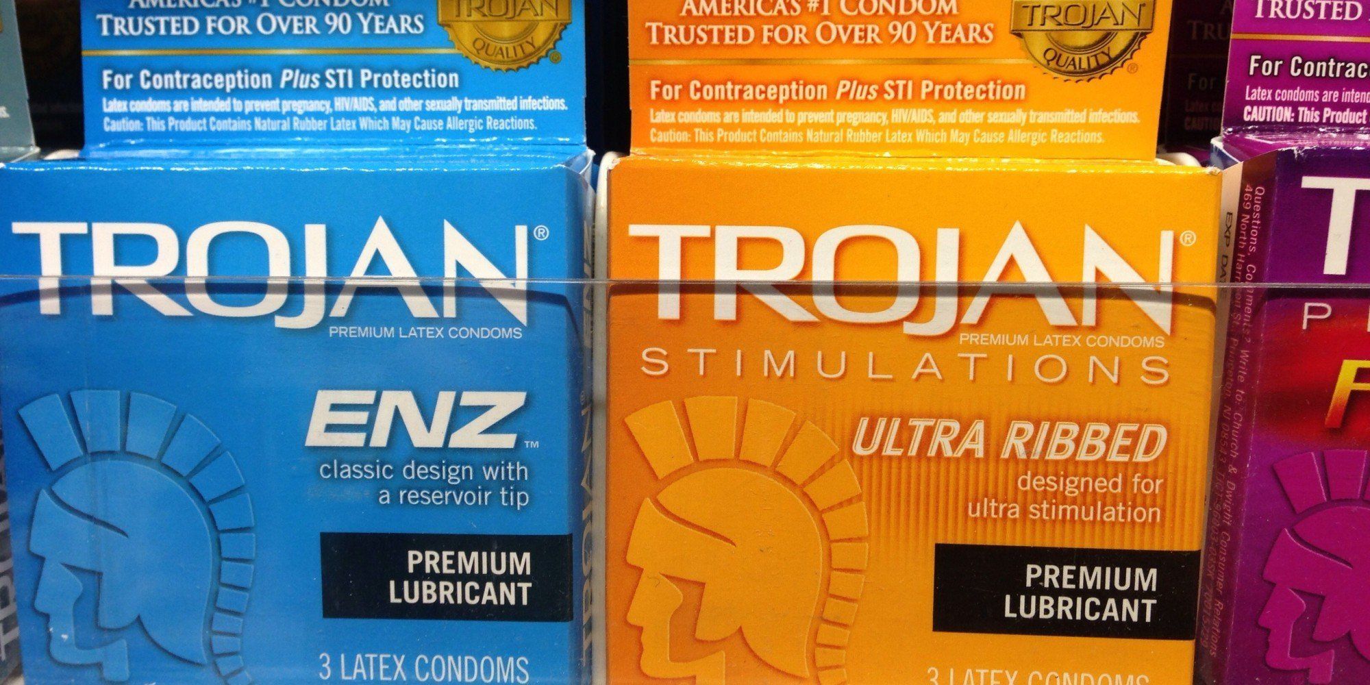 Styles of trojans condoms