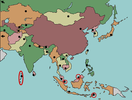 Asian map quiz