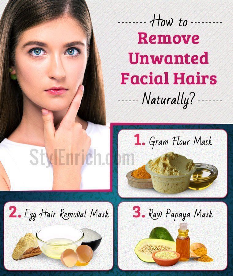 Natural cures to reduce facial hair