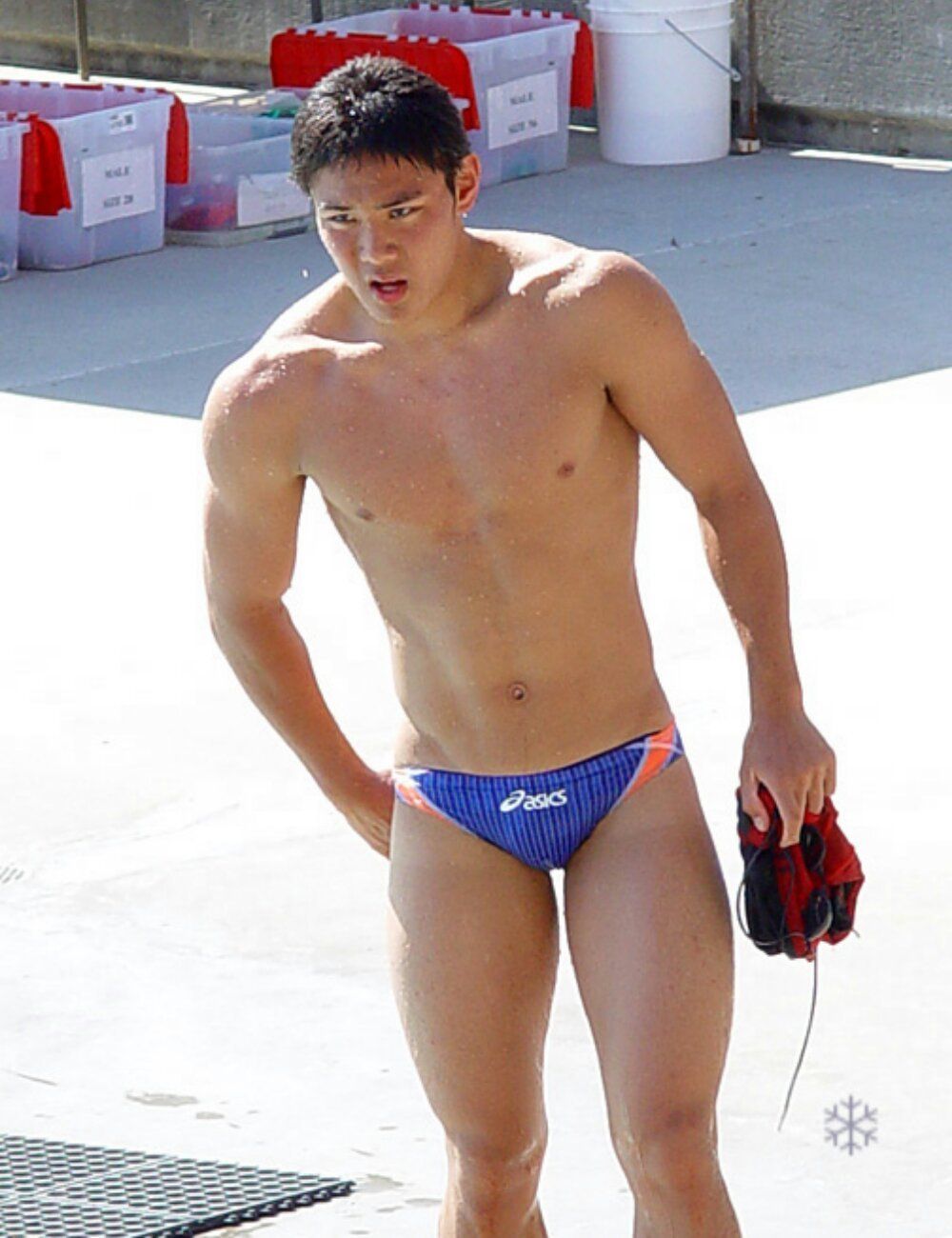 Asian male swimwear