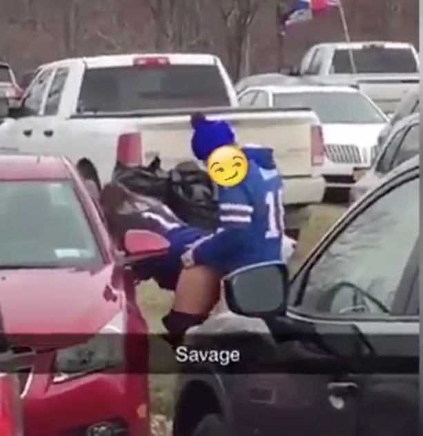 Baseball fans caught fucking