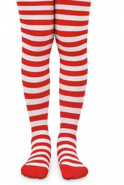 Airmail reccomend Red and white striped pantyhose