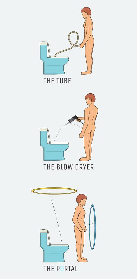 Erection pee shower