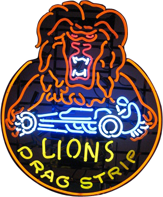 Lions drag strip logo