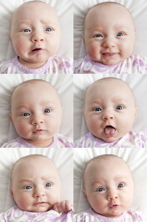 Robber reccomend Facial expressions to practice with baby