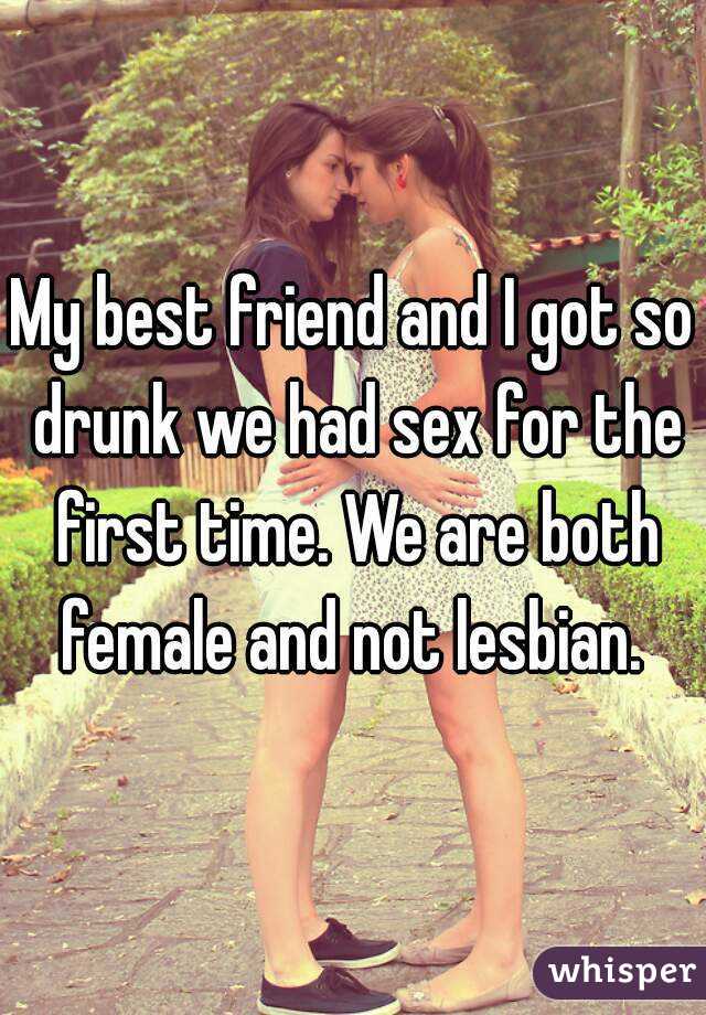 First time drunk lesbian