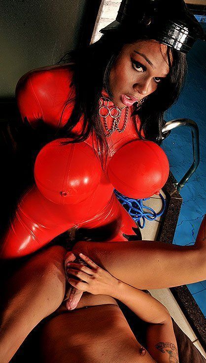 Red latex shemales