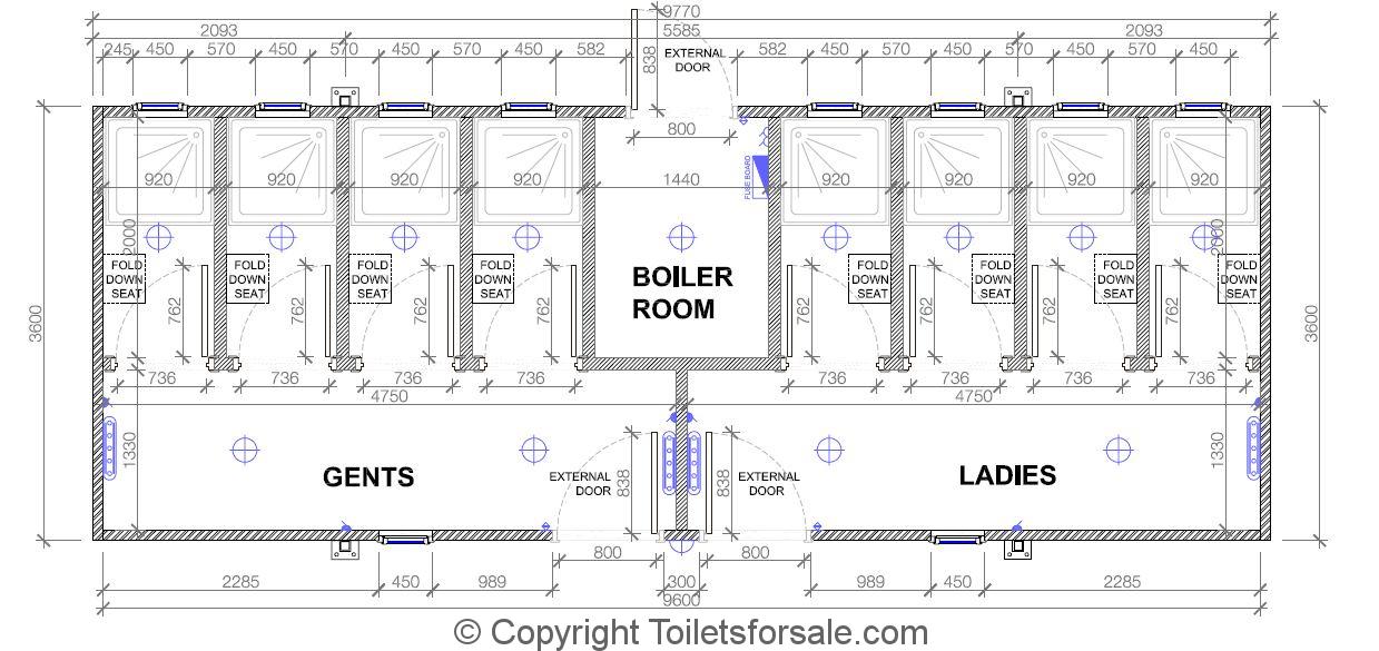 Uni sex shower rooms