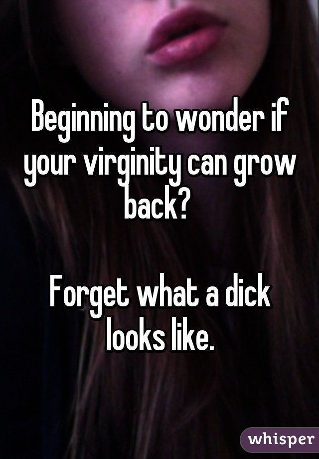 Virginity grows back