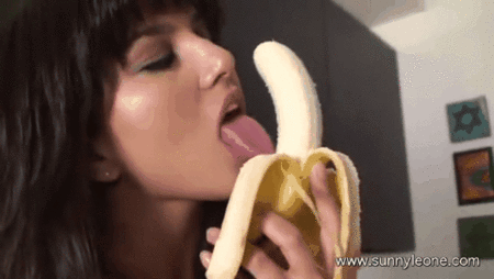 Lesbians share banana before making each