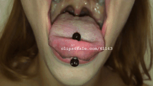 A beautiful girl with a pierced tongue loves to swallow cum and get a cumsh.