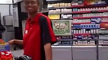 best of Shopkeeper girl quick indian blowjob give