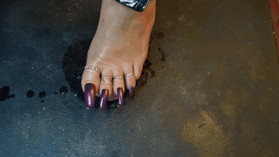 Ballgame reccomend footjob dark purple toenails godess