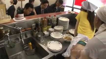 Thai with waitress girl restaurant part