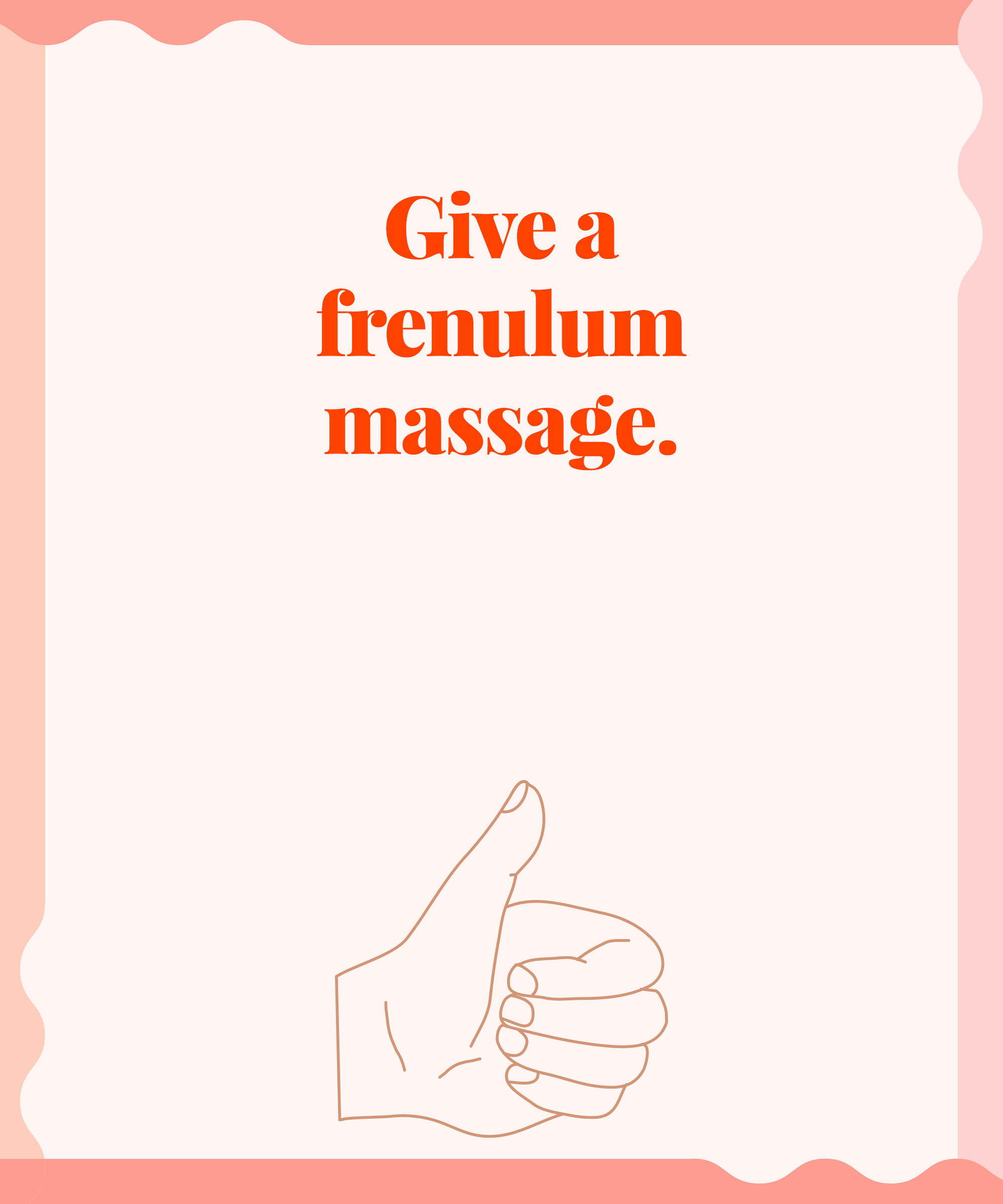 Frenulum massage with georgiana