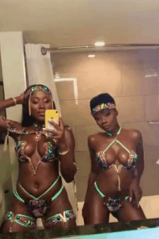 Bikini ebony girls black sexe