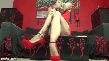 Candid high heel removal