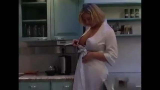 Breakfast maid cleaning bath clothed hidden