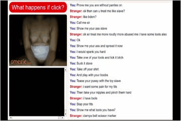 Milan reccomend omegle teen slave obeys orders